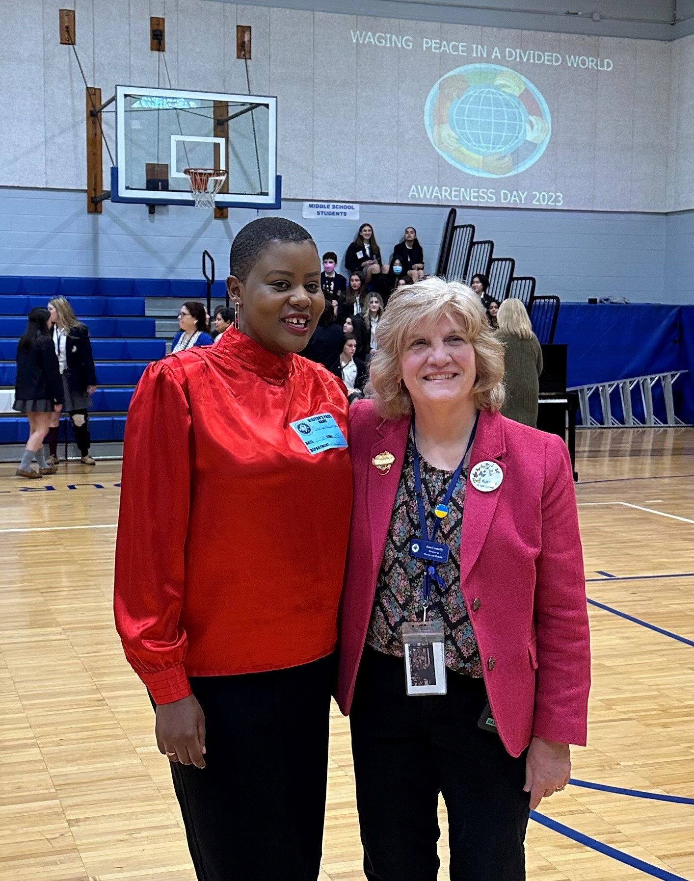 Sr Joan Connelly and Consolee Nishimwe