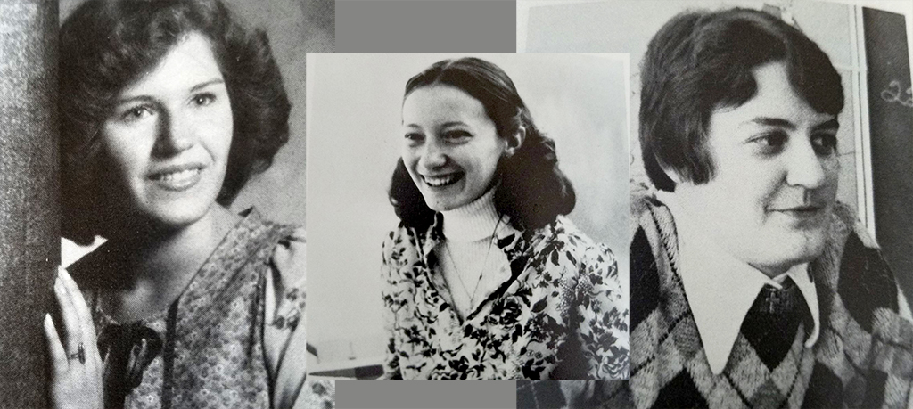 Cathy Schoonover, Suzy Blackburn and Sister Stephanie Mary Pilachowski