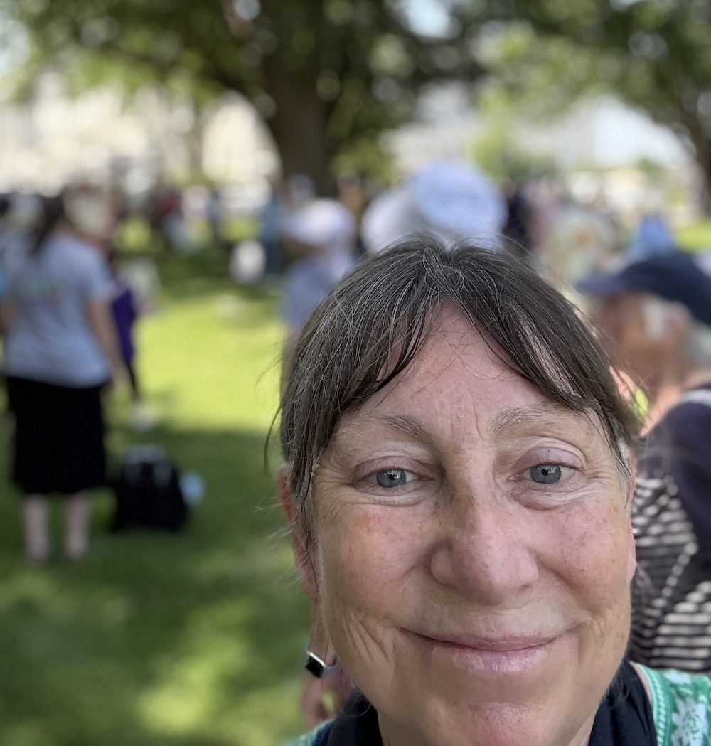 Photo of Patty at Sisters Speak Out