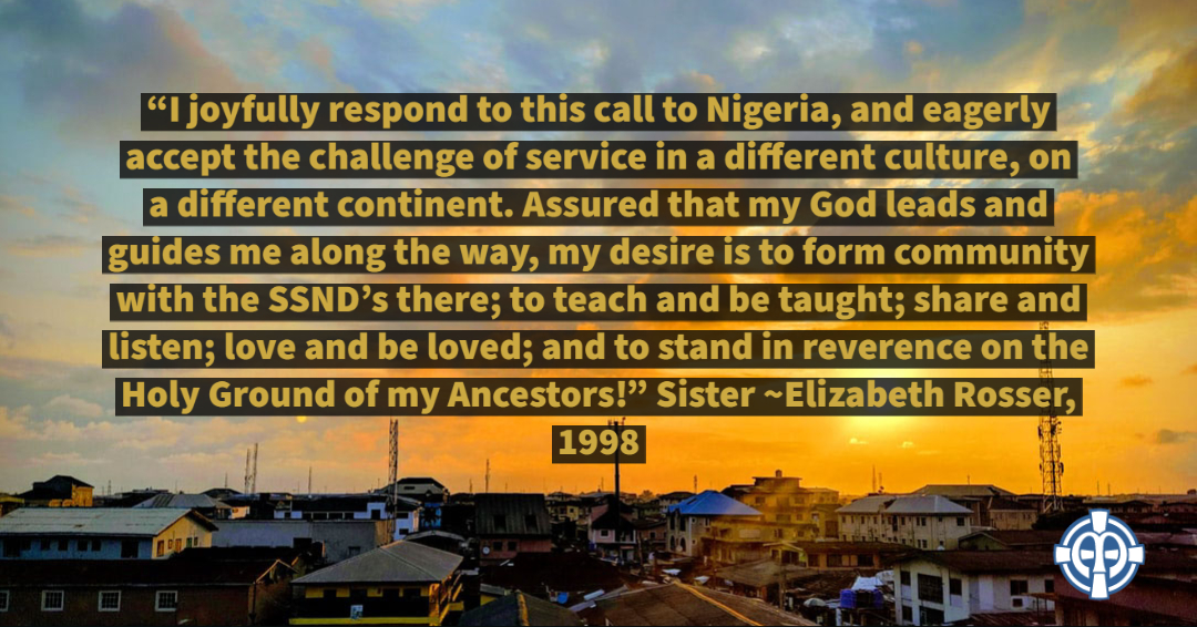 Sister Betty Rosser's Words on Nigeria