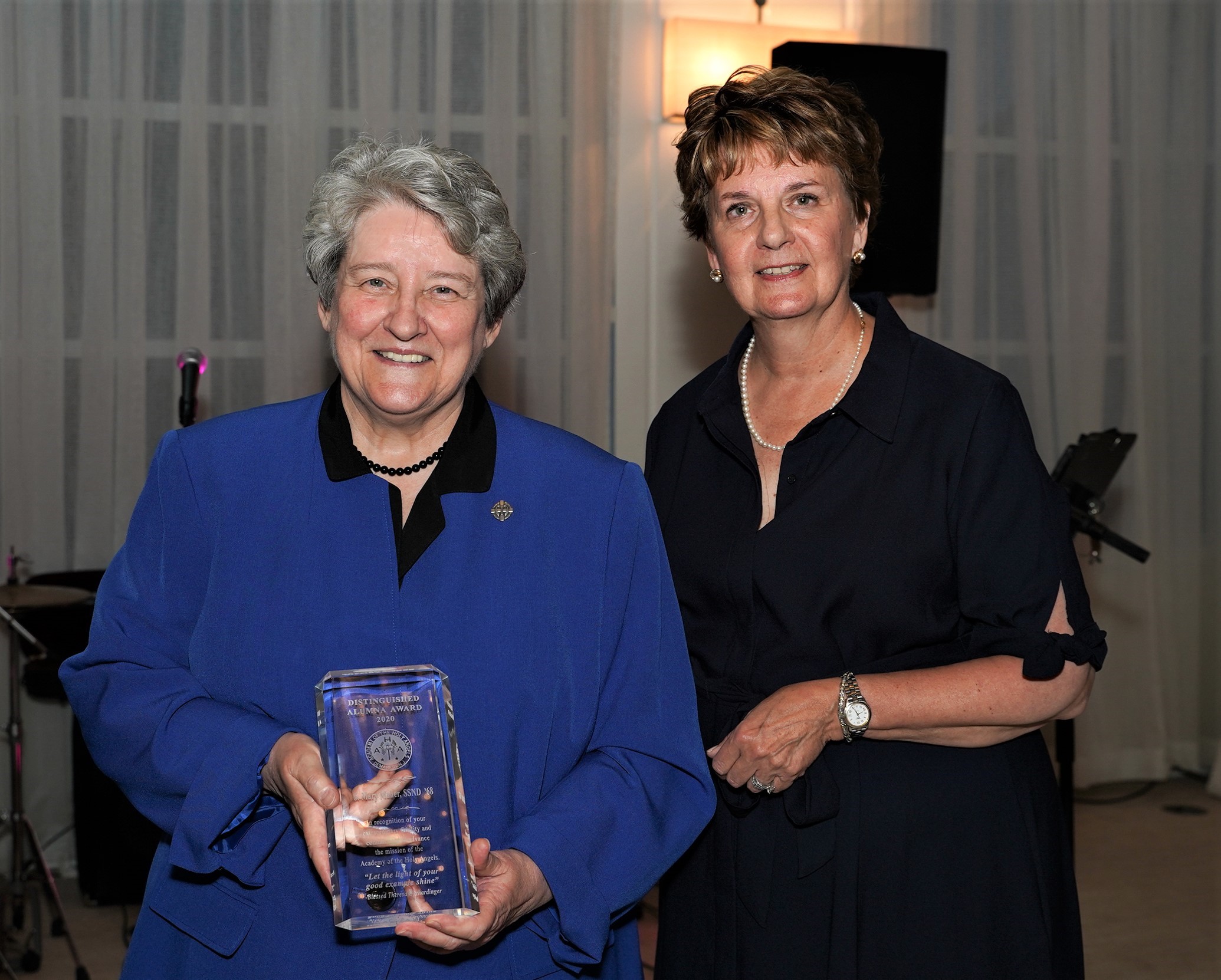Sister Mary Maher and President Hanlon