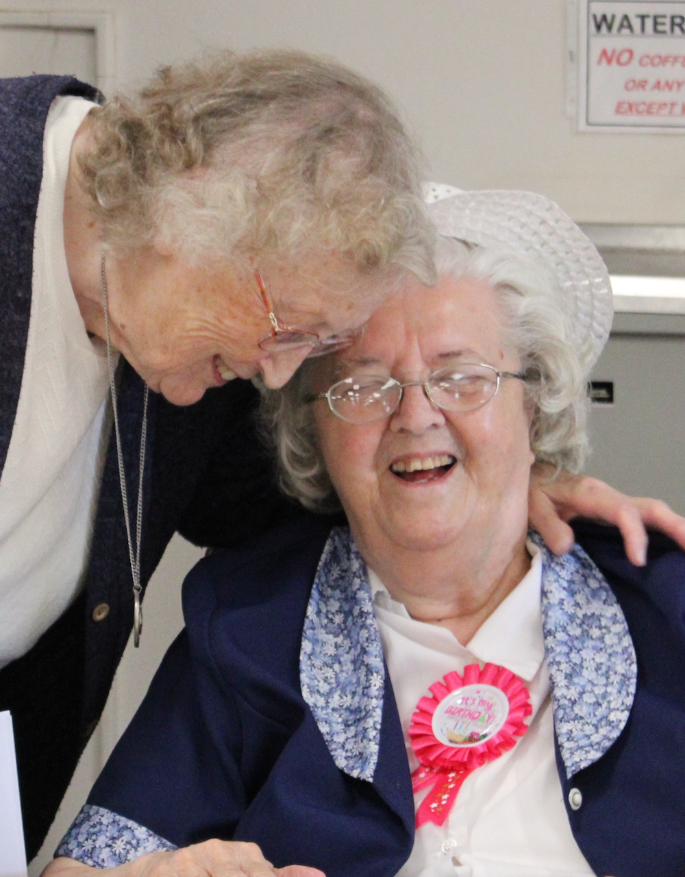 Sisters Marybeth Buettner and Virginia Brien