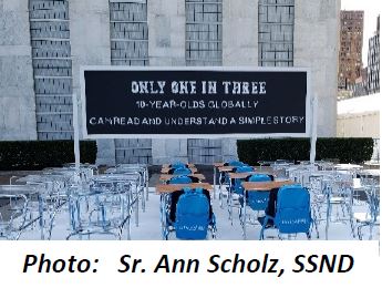Black Lives are Sacred public witnessing at Notre Dame of Elm Grove last fall.