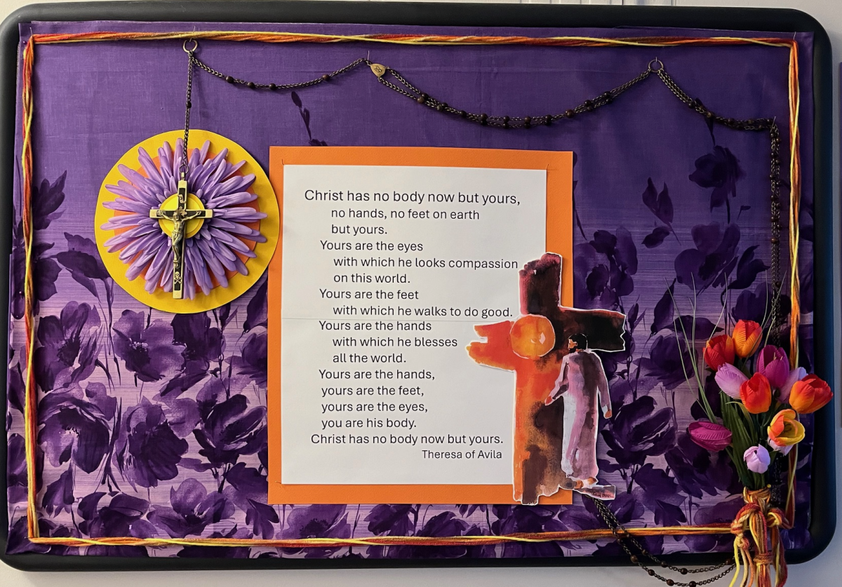 Justine Nutz Lenten Bulletin Board for The Watermark