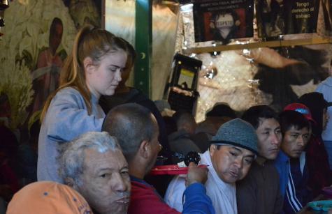 AHA students serving breakfast in Mexico