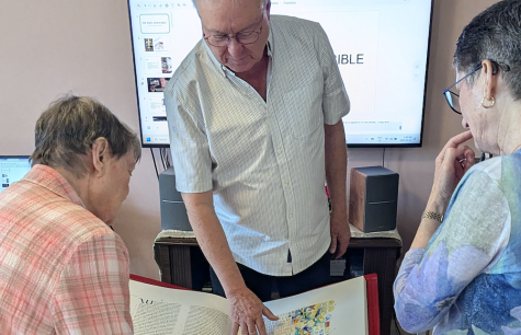 Docent Brian Craig shares insights about the Saint John's Bible