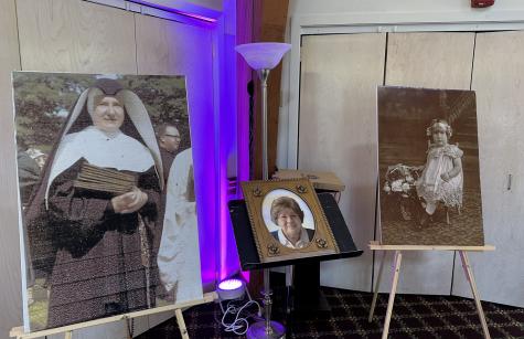 Photos of S Henrise from her childhood and as a young Sister