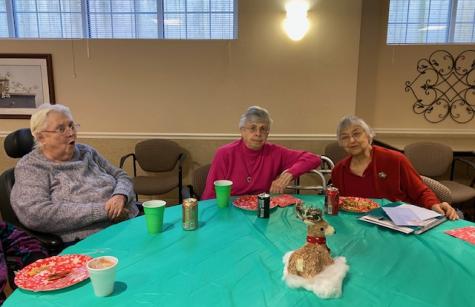 Sisters Dorothy (Dottie) Young, Jean Phelan and Caritas Wehrman