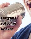 let your voice be heard